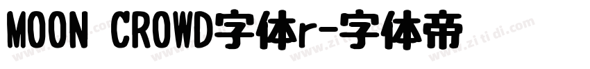 MOON CROWD字体r字体转换